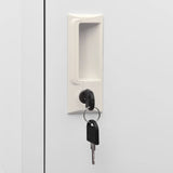 NNEVL Locker Cabinet Light Grey 38x40x180 cm Steel