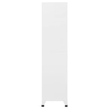 NNEVL Locker Cabinet White 90x45x180 cm Steel