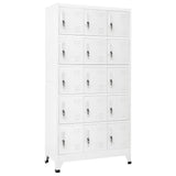 NNEVL Locker Cabinet Light Grey 90x40x180 cm Steel