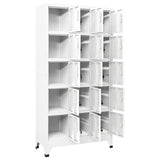 NNEVL Locker Cabinet Light Grey 90x40x180 cm Steel