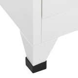 NNEVL Locker Cabinet Light Grey 90x40x180 cm Steel