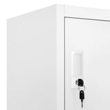NNEVL Locker Cabinet Light Grey 90x40x180 cm Steel