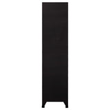 NNEVL Locker Cabinet Black 90x40x180 cm Steel