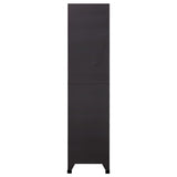 NNEVL Locker Cabinet Anthracite 90x40x180 cm Steel