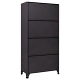 NNEVL Locker Cabinet Anthracite 90x40x180 cm Steel