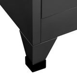 NNEVL Locker Cabinet Anthracite 90x40x180 cm Steel