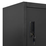 NNEVL Locker Cabinet Anthracite 90x40x180 cm Steel