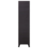 NNEVL Locker Cabinet Anthracite and White 90x40x180 cm Steel