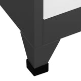 NNEVL Locker Cabinet Anthracite and White 90x40x180 cm Steel