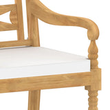 NNEVL Batavia Chairs 6 pcs with Cushions Solid Teak Wood