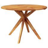 NNEVL 6 Piece Garden Dining Set Solid Wood Acacia