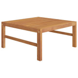 NNEVL 12 Piece Garden Lounge Set with Grey Cushions Solid Teak Wood