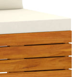 NNEVL 2-Seater Garden Sofa with Cushions Solid Wood Acacia