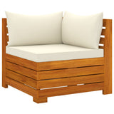 NNEVL 4-Seater Garden Sofa with Cushions Solid Acacia Wood
