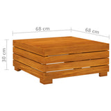 NNEVL 10 Piece Garden Lounge Set with Cushions Solid Wood Acacia
