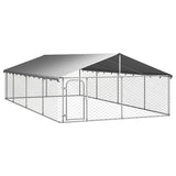 NNEVL Outdoor Dog Kennel with Roof 600x300x150 cm