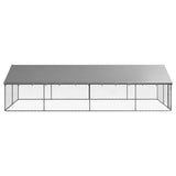 NNEVL Outdoor Dog Kennel with Roof 600x300x150 cm