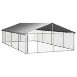 NNEVL Outdoor Dog Kennel with Roof 600x300x150 cm