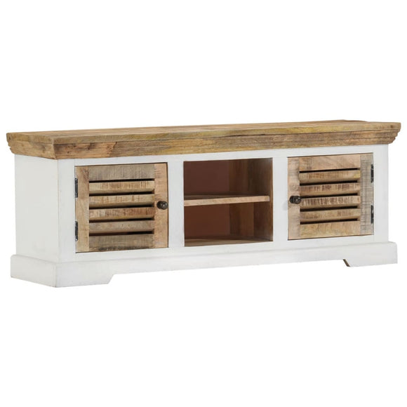 NNEVL TV Cabinet 110x30x40 cm Solid Wood Mango
