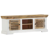 NNEVL TV Cabinet 110x30x40 cm Solid Wood Mango