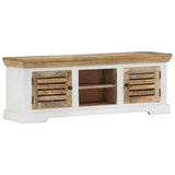 NNEVL TV Cabinet 110x30x40 cm Solid Wood Mango