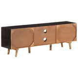NNEVL TV Cabinet 140x30x46 cm Rough Mango Wood and Solid Wood Acacia