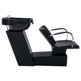 NNEVL Shampoo Backwash Unit with Salon Chair Faux Leather