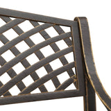 NNEVL Garden Bench 102 cm Cast Aluminium Bronze
