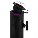 NNEVL Umbrella Base Black 48x48x33 cm Cast Iron