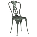 NNEVL 3 Piece Bistro Set Cast Aluminium Green