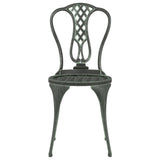 NNEVL 3 Piece Bistro Set Cast Aluminium Green