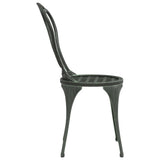 NNEVL 3 Piece Bistro Set Cast Aluminium Green