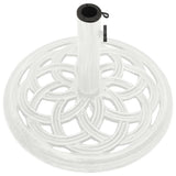 NNEVL Umbrella Base White 44x44x31 cm Cast Iron