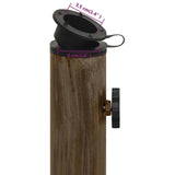 NNEVL Umbrella Base Bronze 44x44x31 cm Cast Iron