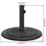 NNEVL Umbrella Base Green 45x45x30 cm Cast Iron