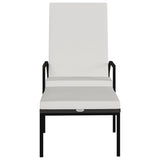 NNEVL Sun Loungers 2 pcs with Footrest PE Rattan Brown