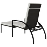 NNEVL Sun Loungers 2 pcs with Footrest PE Rattan Brown