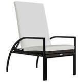 NNEVL Sun Loungers 2 pcs with Footrest PE Rattan Brown