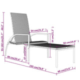 NNEVL Sun Loungers 2 pcs with Footrest PE Rattan Brown