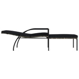 NNEVL Sun Loungers 2 pcs with Footrest PE Rattan Grey