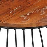 NNEVL Coffee Table Ø68 cm Solid Reclaimed Wood