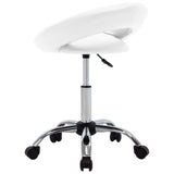 NNEVL Swivel Dining Chair White Faux Leather