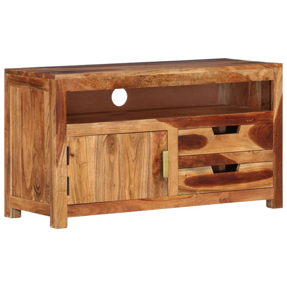 NNEVL TV Cabinet 90x34.5x50 cm Solid Wood Acacia