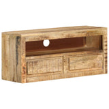 NNEVL TV Cabinet 88x30x40 cm Solid Wood Mango