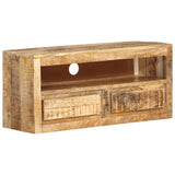 NNEVL TV Cabinet 88x30x40 cm Solid Wood Mango