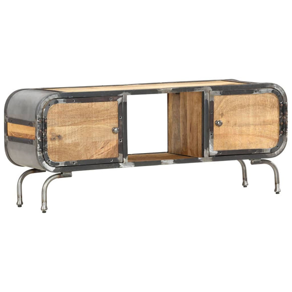 NNEVL TV Cabinet 110x30x42 cm Solid Wood Mango