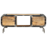 NNEVL TV Cabinet 110x30x42 cm Solid Wood Mango