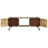 NNEVL TV Cabinet 110x30x42 cm Solid Wood Mango