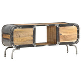 NNEVL TV Cabinet 110x30x42 cm Solid Wood Mango