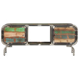 NNEVL TV Cabinet Multicolour 110x30x42 cm Solid Wood Reclaimed